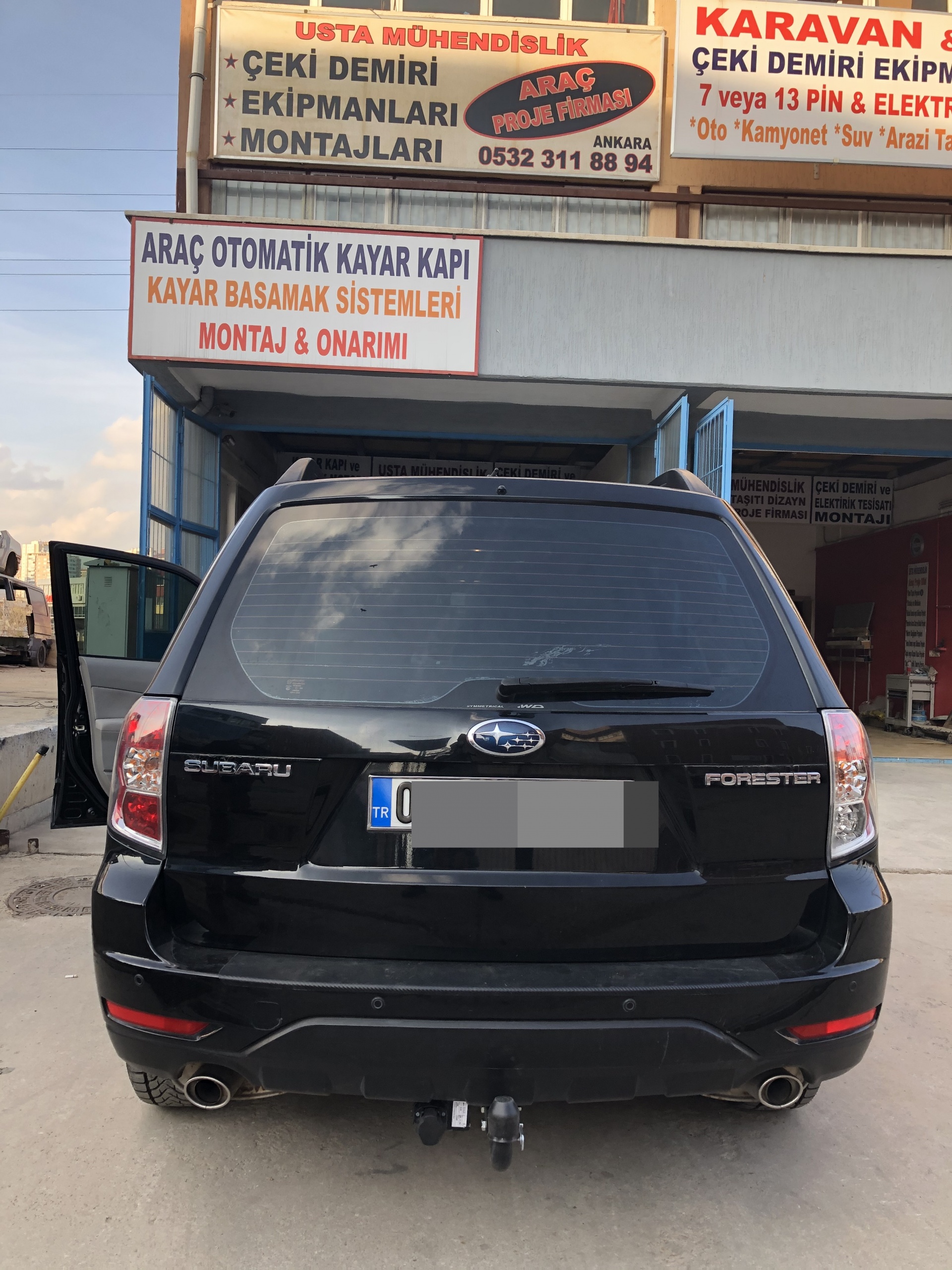 subaru forester çeki demiri takma montajı ve araç proje firması usta mühendislik ankara da 05323118894