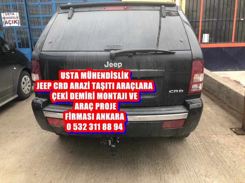 jeep Çeki demiri montajı ve araç proje araç proje ankara usta mühendislik 05323118894